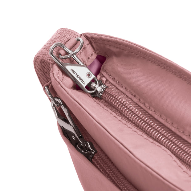 variant:46209755644096 Travelon Roam Anti-Theft Small Crossbody Desert Pink