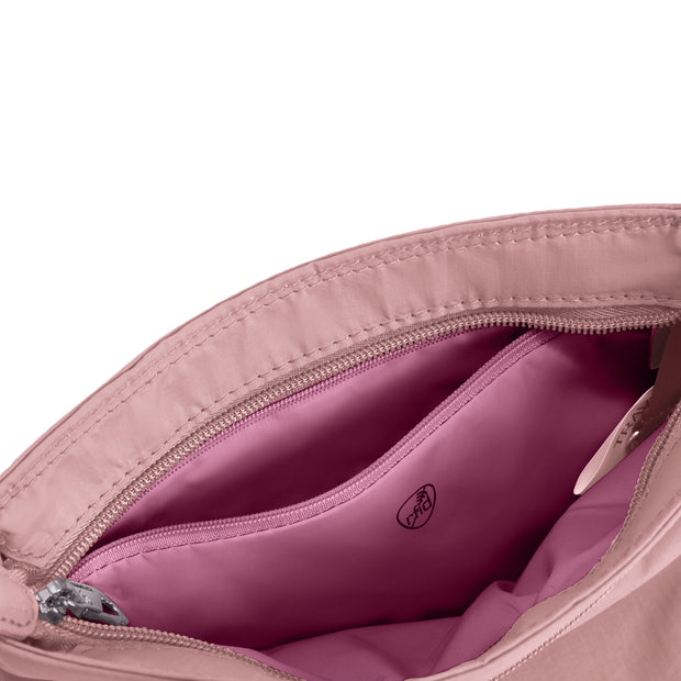 variant:46209755644096 Travelon Roam Anti-Theft Small Crossbody Desert Pink