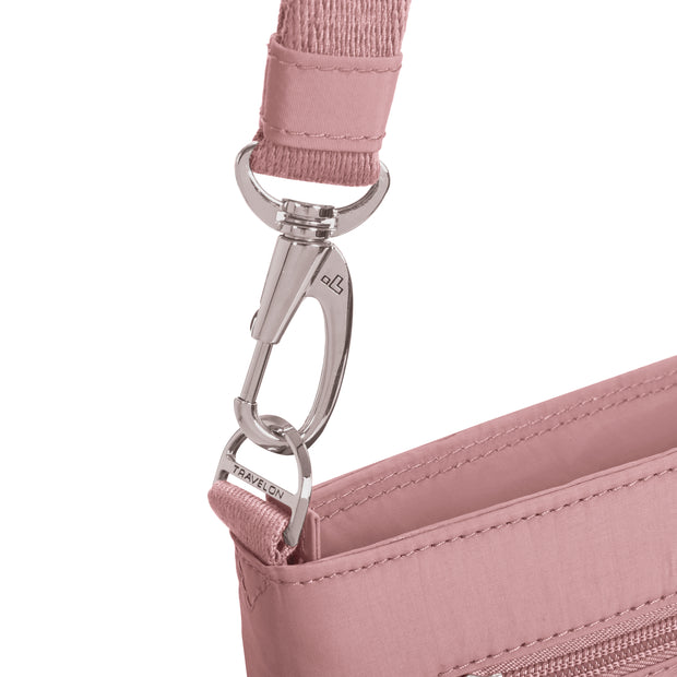 variant:46209755644096 Travelon Roam Anti-Theft Small Crossbody Desert Pink