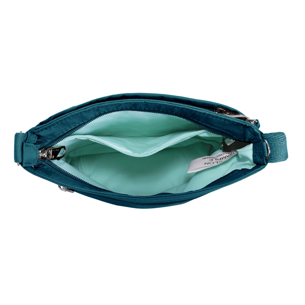 variant:46209755709632 Travelon Roam Anti-Theft Small Crossbody Capri Blue