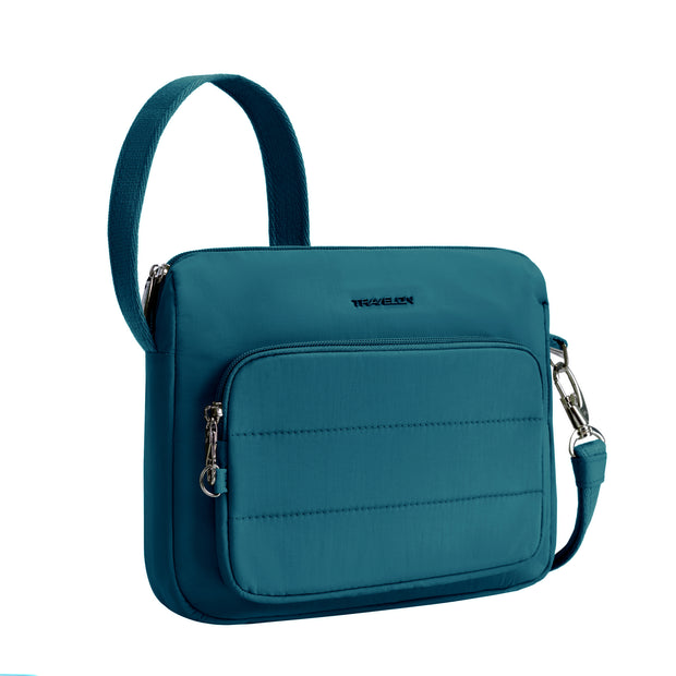 variant:46315873206464 Travelon Roam Anti-Theft East/West Crossbody Capri Blue