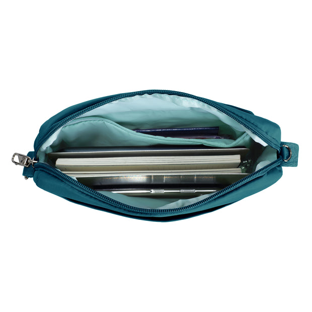 variant:46315873206464 Travelon Roam Anti-Theft East/West Crossbody Capri Blue