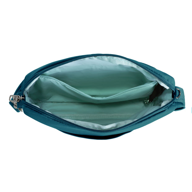 variant:46315873206464 Travelon Roam Anti-Theft East/West Crossbody Capri Blue