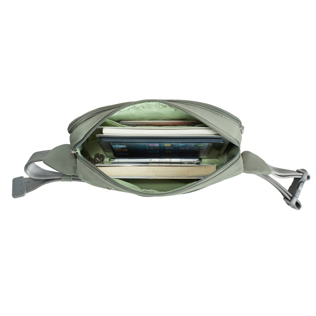 variant:46210296807616 Travelon Roam Anti-Theft XL Belt Bag Moss
