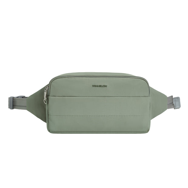 variant:46210296807616 Travelon Roam Anti-Theft XL Belt Bag Moss