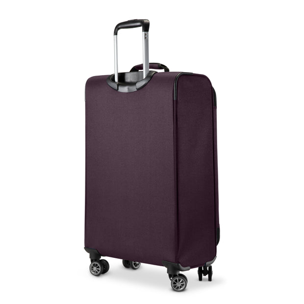 variant:45647980363968 Skyway Epic Softside Medium Checked Spinner Luggage Plum