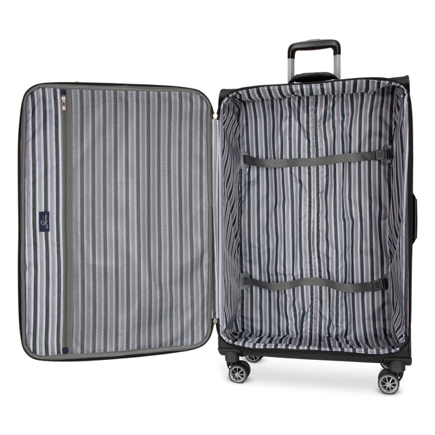variant:43715347316928 Skyway Epic Softside Large Checked Spinner Luggage Black