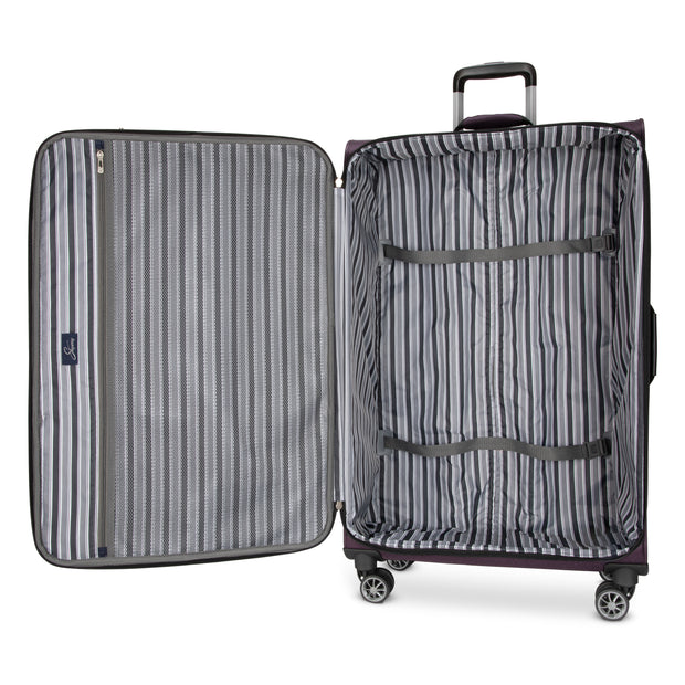 variant:45648008741056 Skyway Epic Softside Large Checked Spinner Luggage Plum