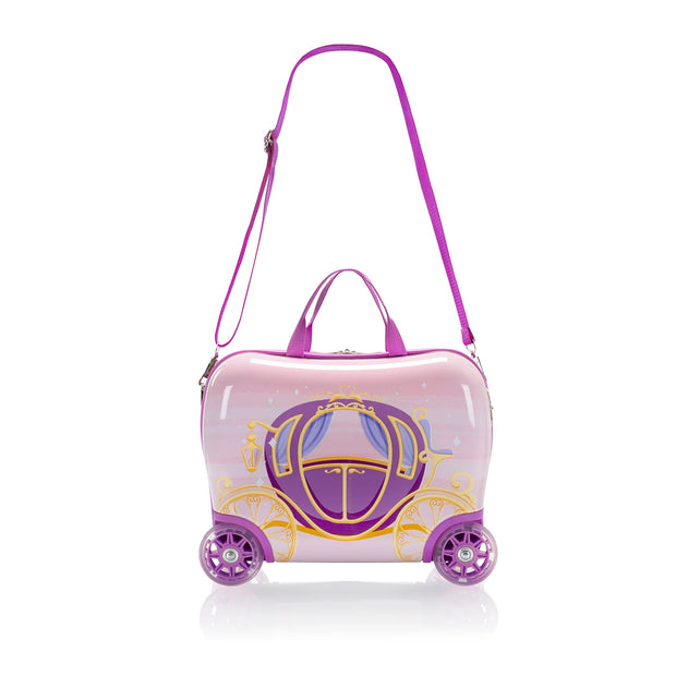 variant:44655303033024 heys america Fashion Ride-on Luggage with Light-up Wheels Royal Carriage