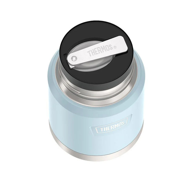 variant:43736965742784 16 oz Stainless Steel Food Jar w/ Spoon Glacier