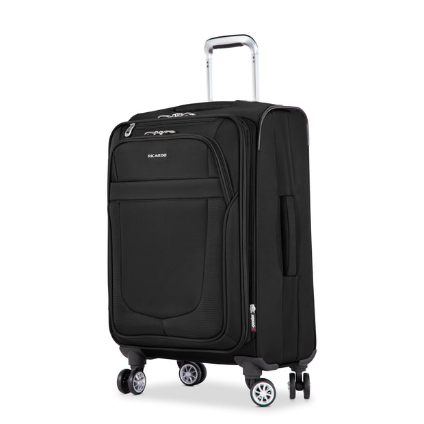 variant:43716757422272 RBH Hermosa Softside Carry-On Spinner Luggage Black