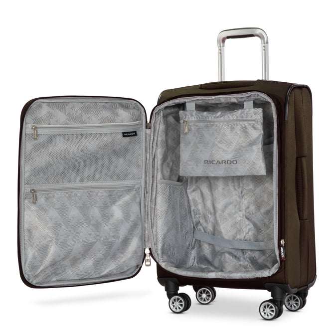 variant:43716756504768 RBH Hermosa Softside Carry-On Spinner Luggage Olive Sage