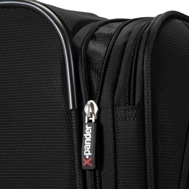 variant:43716921721024 RBH Hermosa Softside Medium Checked Spinner Luggage Black