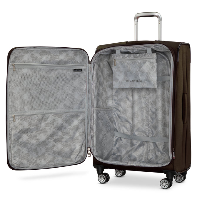 variant:43717457215680 RBH Hermosa Softside Large Checked Spinner Luggage Olive Sage