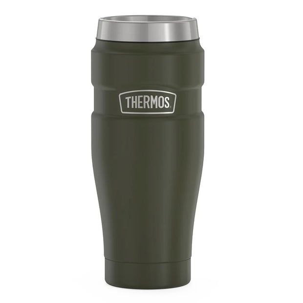 variant:46530430402752 16 oz Stainless Steel  Travel Tumbler Matte Army Green
