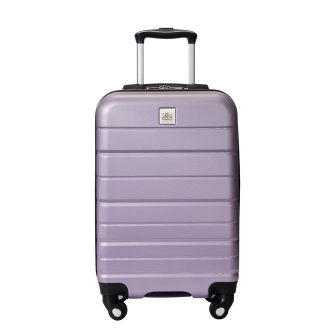 variant:43717482545344 Skyway Epic 2.0 Hardside Carry-On Spinner Luggage Silver Lilac