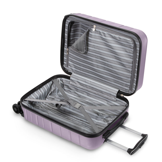 variant:43717482545344 Skyway Epic 2.0 Hardside Carry-On Spinner Luggage Silver Lilac