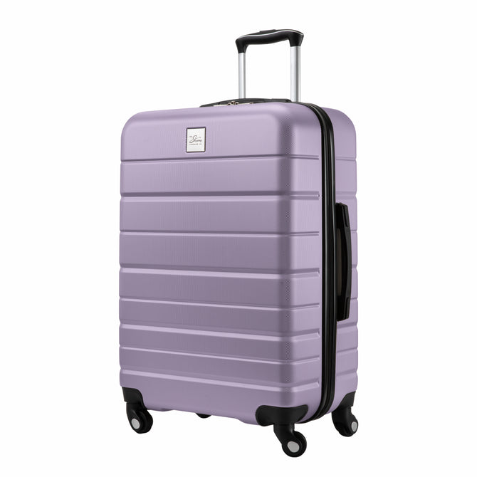 variant:43717504073920 Skyway Epic 2.0 Hardside Medium Checked Spinner Luggage Silver Lilac