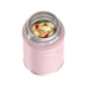 variant:46529430257856 24 oz Stainless Steel Food Jar w/ Spoon Sunset Pink