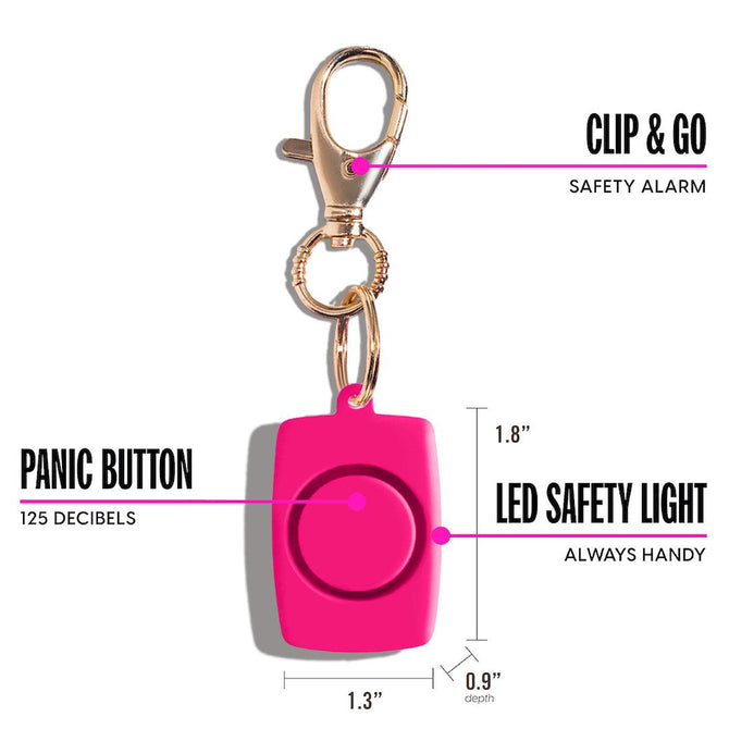 variant:43700478083264 blingsting Mini Safety Alarms pink soft touch