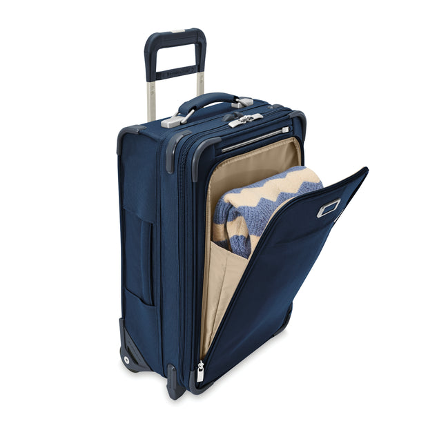 variant:43815294369984 BR Baseline Essential 2-Wheel Expandable Carry-On Navy
