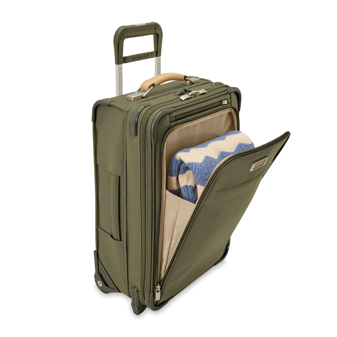 variant:43815294402752 BR Baseline Essential 2-Wheel Expandable Carry-On Olive