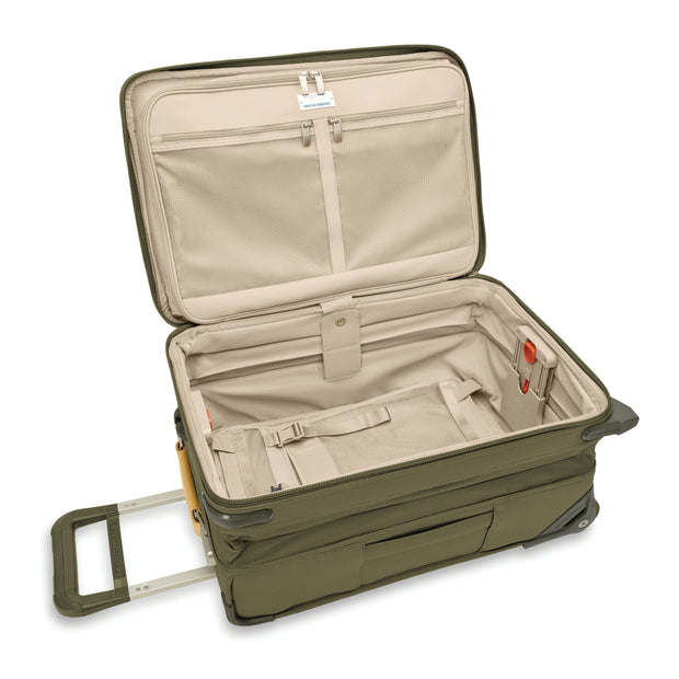 variant:43815294402752 BR Baseline Essential 2-Wheel Expandable Carry-On Olive