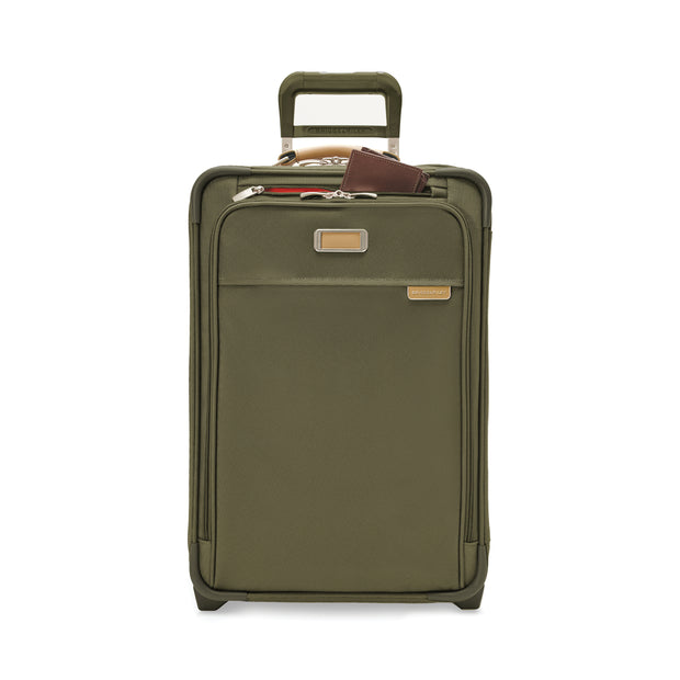 variant:43815294402752 BR Baseline Essential 2-Wheel Expandable Carry-On Olive