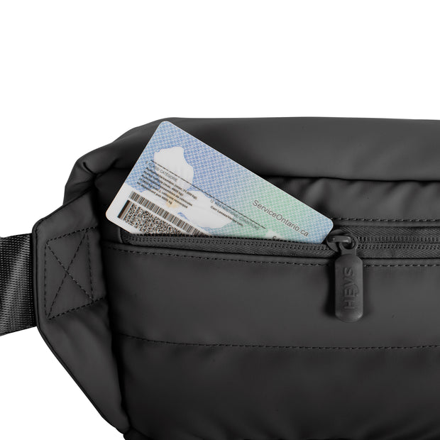 variant:43211061330112 The Puffer Waist Bag Black
