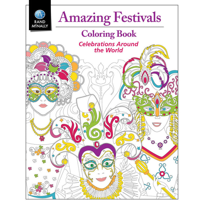 Adult Coloring Book - Amazing Festivals