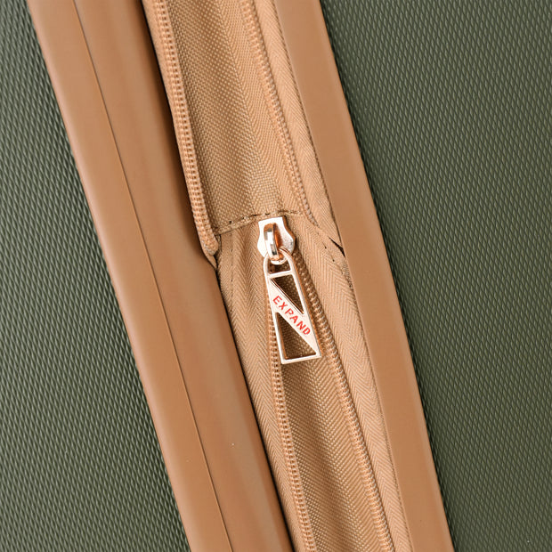 variant:46795404771520 London Fog Westbury Hardside Carry On Luggage Olive & Sand