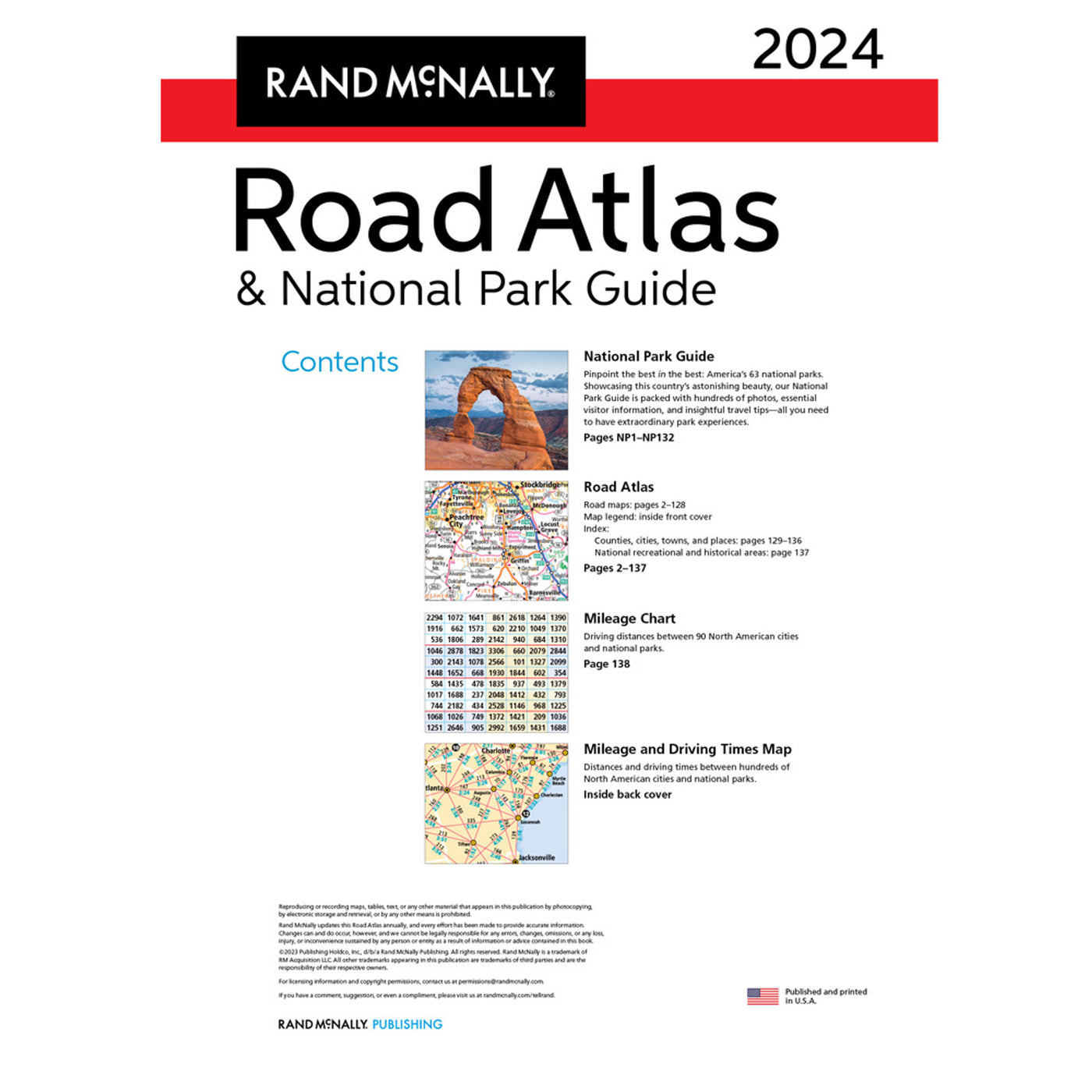 Rand McNally 2024 Large Scale Road Atlas - 100th Anniversary Collector's  Edition (The Rand McNally Large Scale Road Atlas)