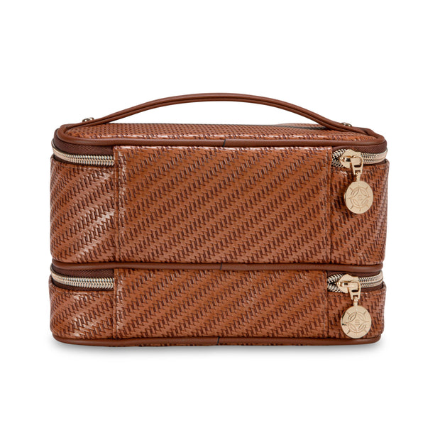 variant:43756687360192 SJ Jenny Train Case Rosewood Cognac