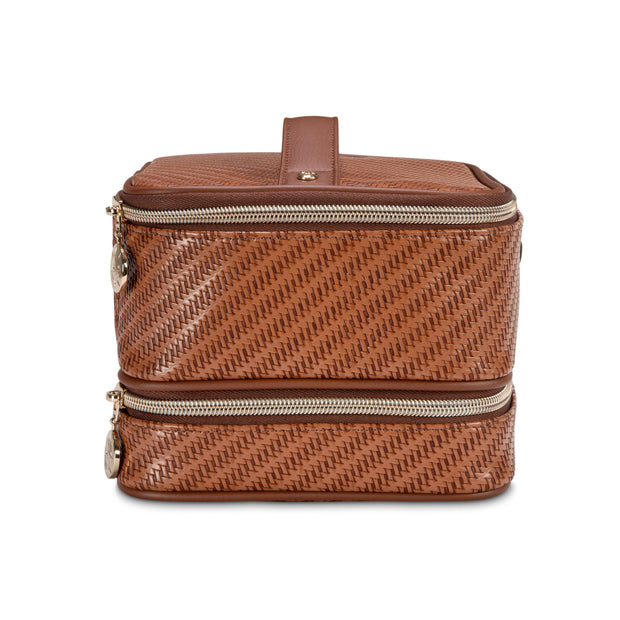 variant:43756687360192 SJ Jenny Train Case Rosewood Cognac
