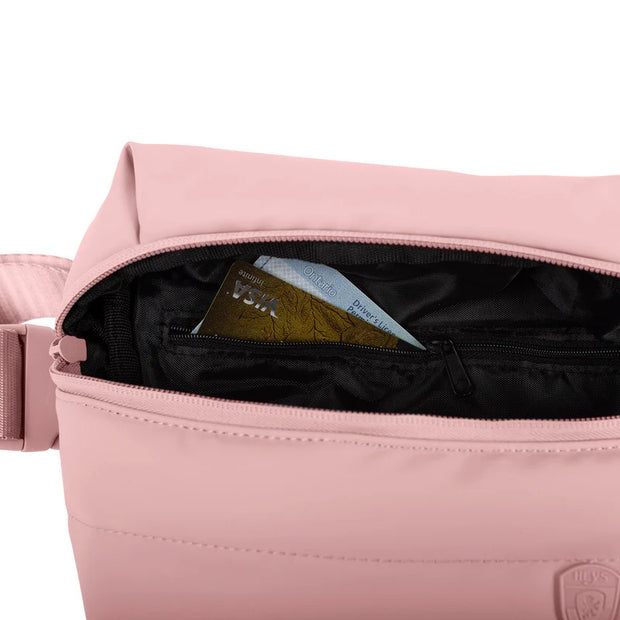 variant:46559256641728 The Puffer Mini Waist Bag Rose