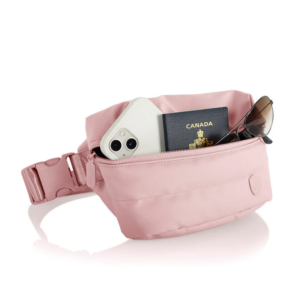 variant:46559256641728 The Puffer Mini Waist Bag Rose