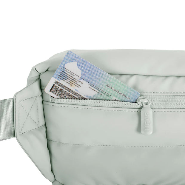 variant:46559256608960 The Puffer Mini Waist Bag Sage Green