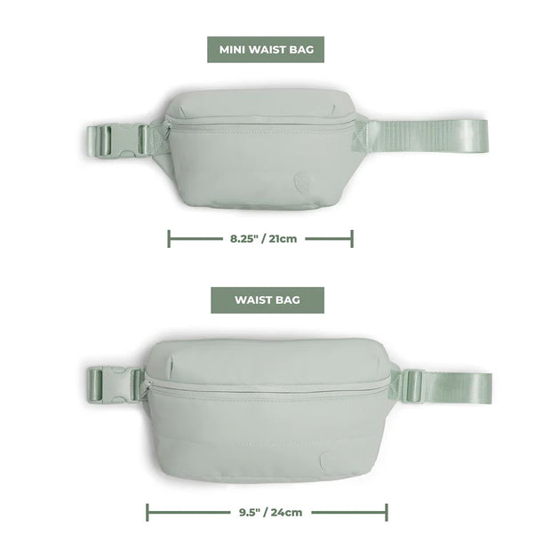 variant:46559256608960 The Puffer Mini Waist Bag Sage Green