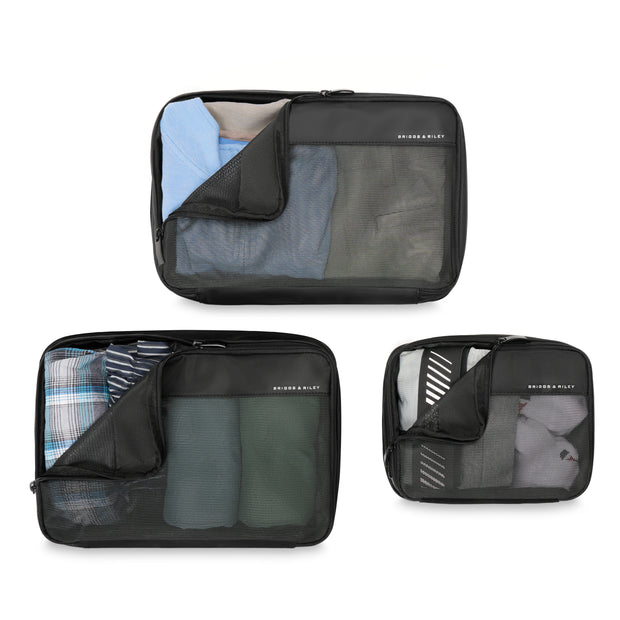 variant:46655141970112 Travel Essentials Carry-On Packing Cube Set Black