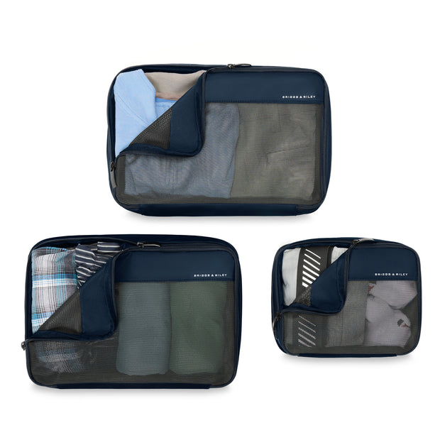 variant:46655142035648 Travel Essentials Carry-On Packing Cube Set Navy
