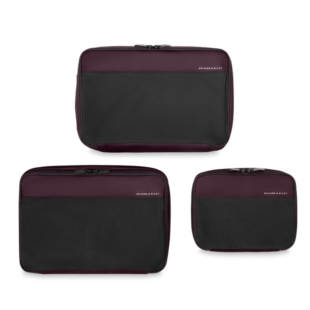 variant:46655142101184 Travel Essentials Carry-On Packing Cube Set Plum