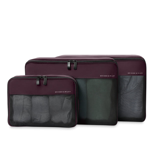 variant:46655142101184 Travel Essentials Carry-On Packing Cube Set Plum
