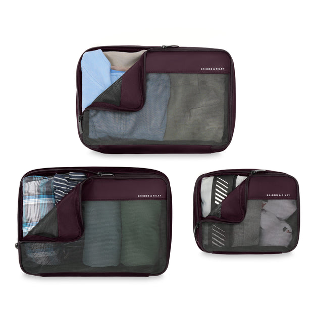variant:46655142101184 Travel Essentials Carry-On Packing Cube Set Plum
