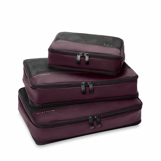 variant:46655142101184 Travel Essentials Carry-On Packing Cube Set Plum
