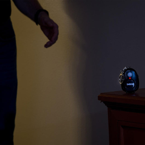 variant:43705749307584 Sabre 2-in-1 Personal Alarm & Motion Detector Black