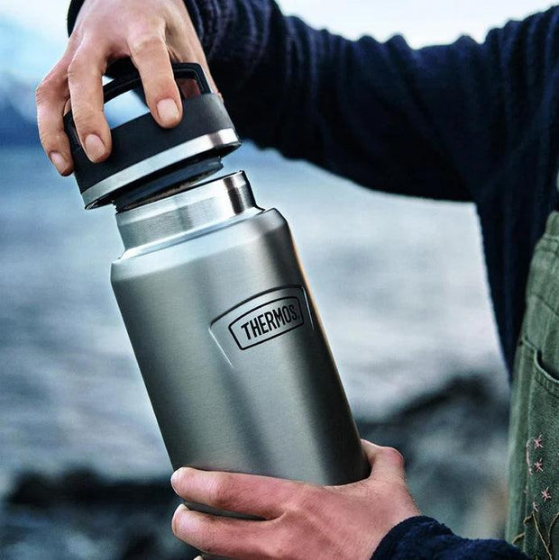 variant:43737231687872 40oz ICON™ WATER BOTTLE WITH SCREW TOP Matte Stainless Steel 