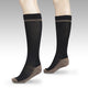 variant:42999211655360 travelon Medium Copper Infused Compression Socks black