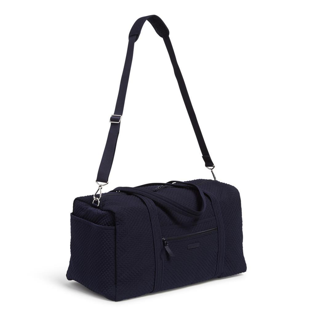 Vera Bradley – Large Travel Duffel Bag – Navy/Orange Bandana – TGS Print  Studio