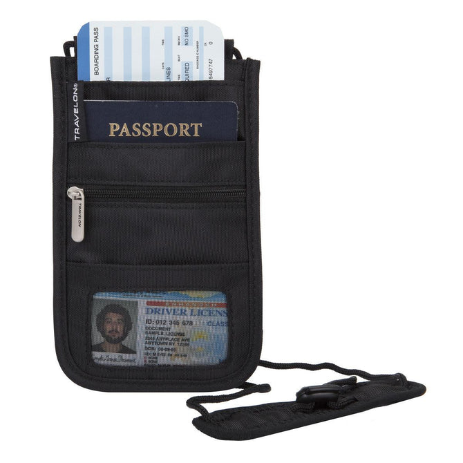 AAA.com l Travelon RFID Blocking Classic Deluxe Boarding Pouch