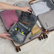 -variant:42999671390400 travelon World Travel Essentials Hanging Toiletry Kit Gray Heather 